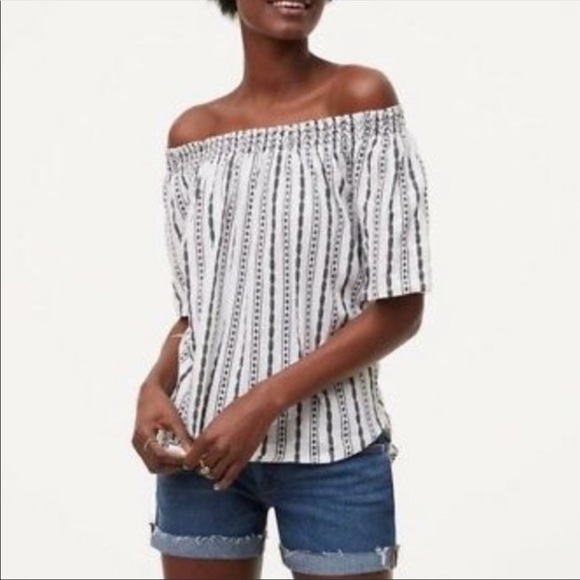 LOFT Tops - Loft Off the Shoulder Shirt